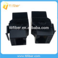 Black Color 8P8C Cat6 Inline Coupler RJ45 Keystone Jack